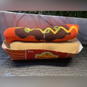 NWT 3 Pack Men’s Chili Dog Novelty Socks